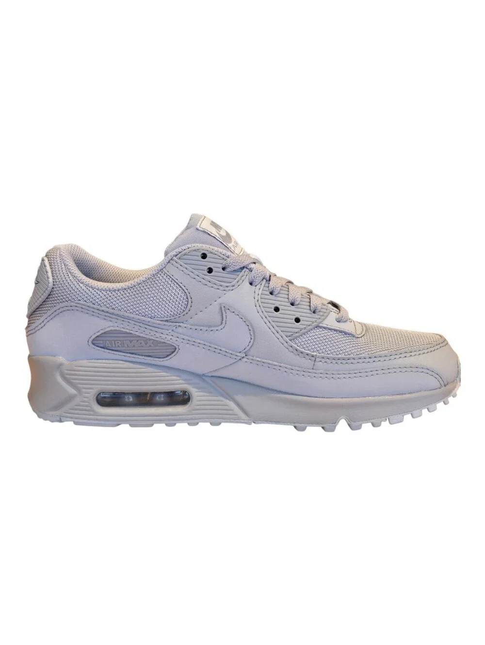Nike Air Max 90 CN8490-001 Triple Wolf Grey Athletic Shoes Men's Size 8